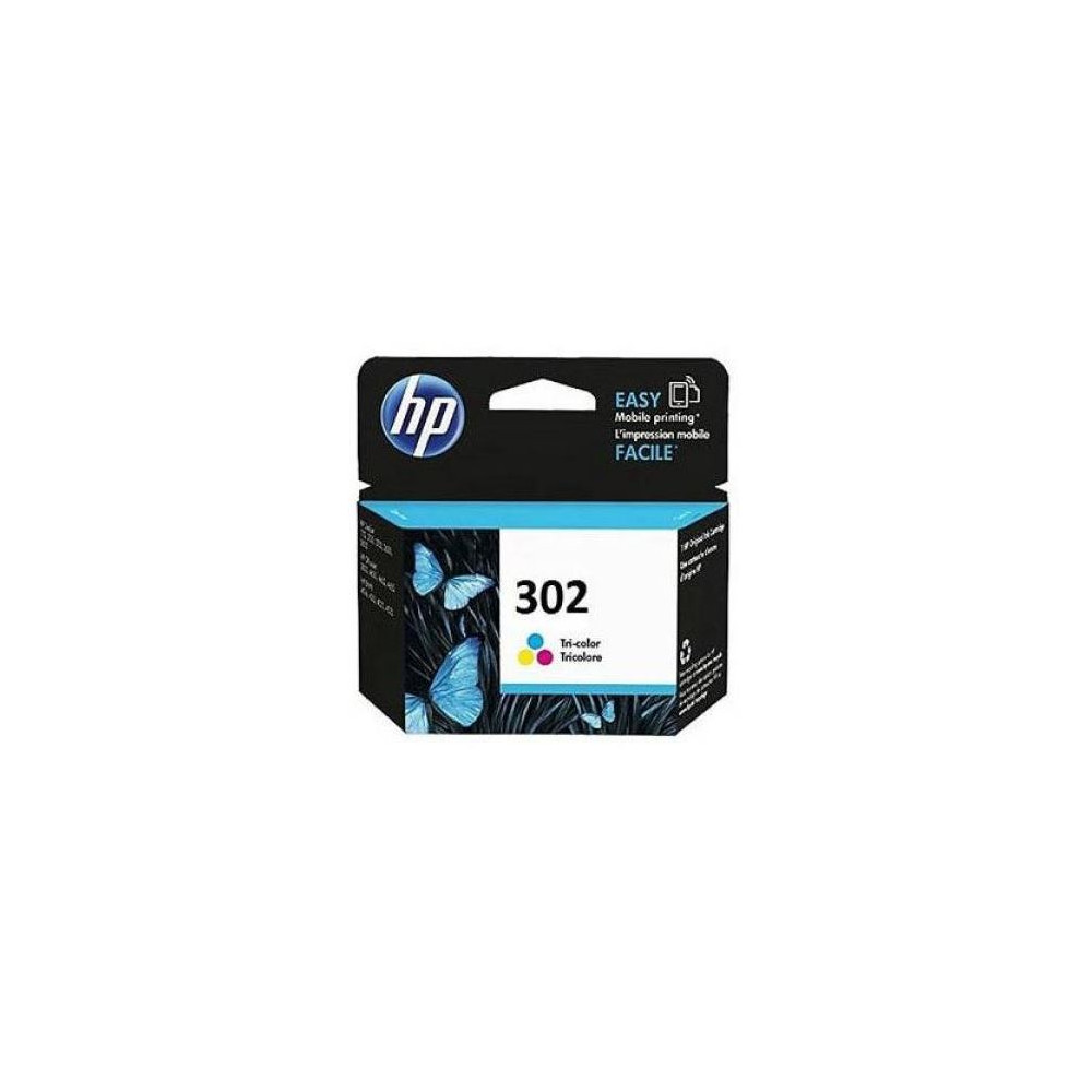 Cart HP N°302 Couleurs -F6U65AE-Deskjet 1010/3630/Envy4520 165p //