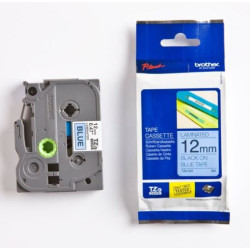 Ruban BROTHER P-TOUCH - 12mm Noir/Bleu - TZ-531 (8 m) - Z