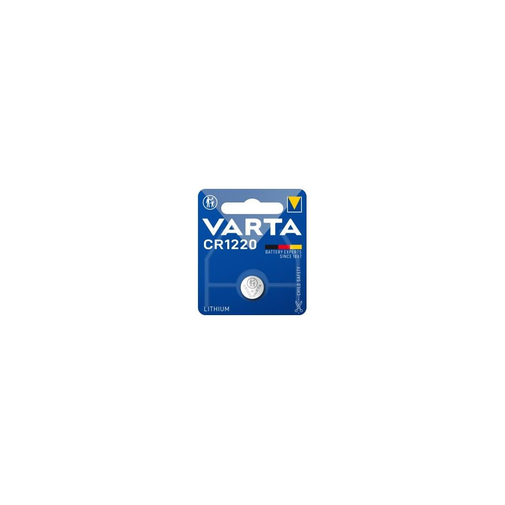 Pile CR1220 - Lithium - 3V - Bouton argent //
