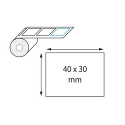 Rouleau etiq. therm Ext. (dim: 40 x 30mm) 1000 etiq. Congél. //