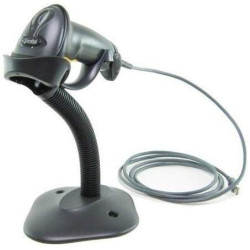 Lecteur laser ZEBRA LS2208 noir, USB + Stand main libre //