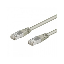 Cordon patch blindé Cat.6 S/FTP, RJ45 cuivre 250Mhz - GRIS  5m //