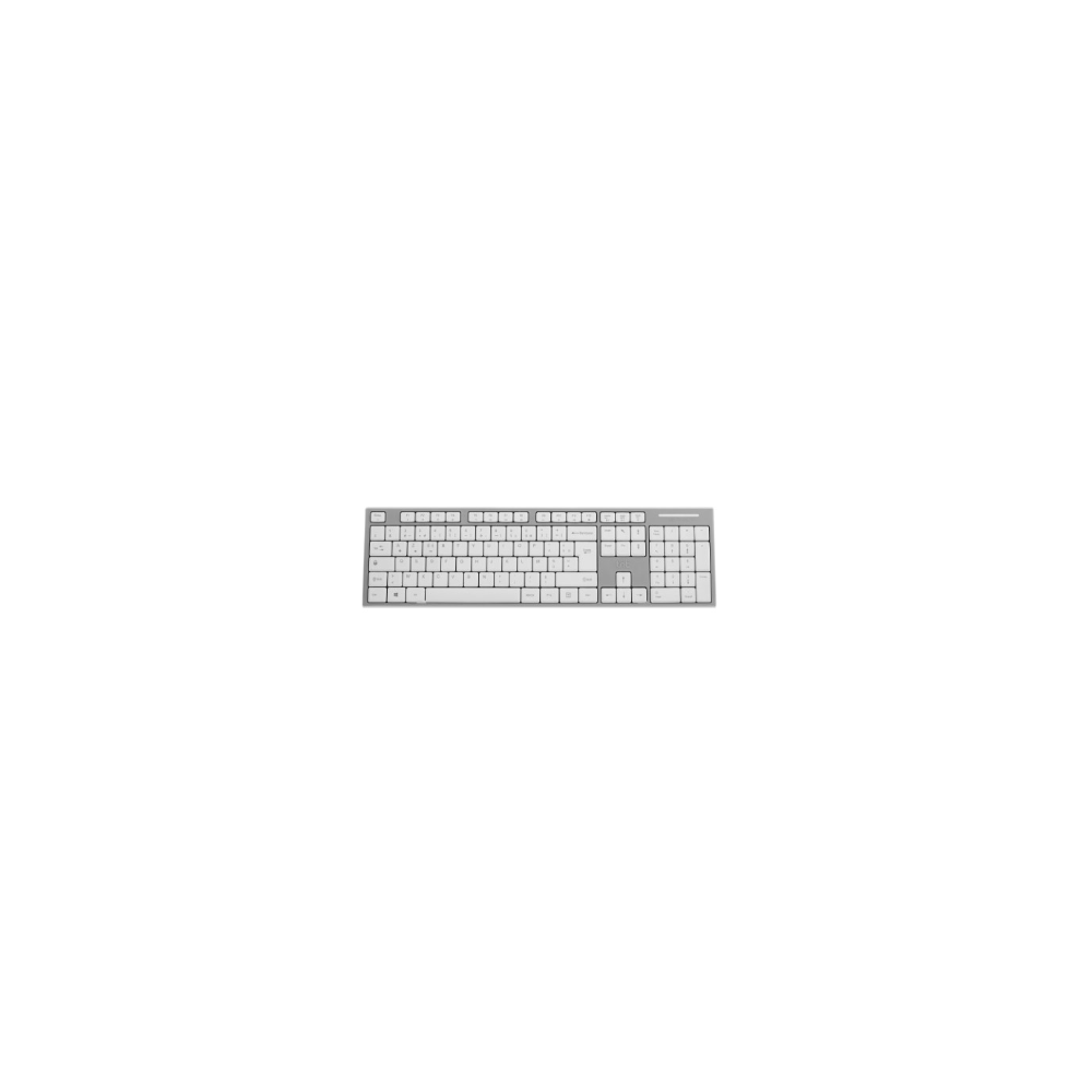 Clavier sans fil rechargeable  bluetooth - USB-A - gris/blanc **