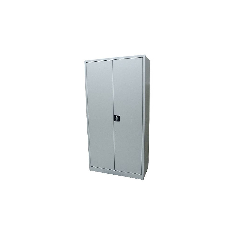 Armoire haute Portes Battantes - L120xH195xP45cm - Métal Gris Clair
