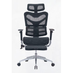 Fauteuil COMET - Tissu et Résille Coloris Noir