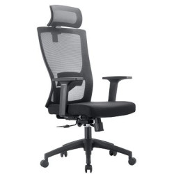 Fauteuil SAM Tétiêre + Accoudoirs Coloris Noir-Embase Chrome