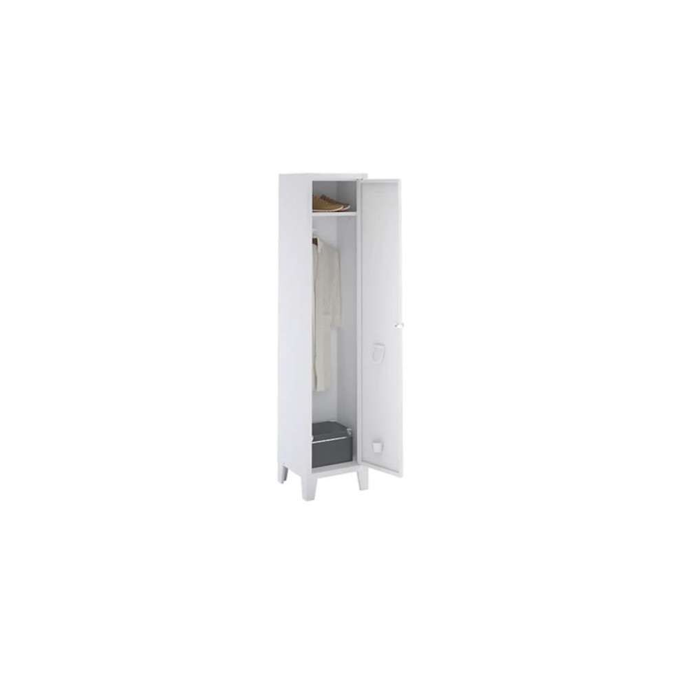 Vestiaire industrie propre 180x30x50 sur pieds - Coloris Gris