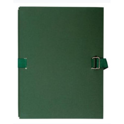Chemise extensible CARTON sangle métal EXACOMPTA 24x32cm V FONCE //