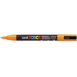Marqueur gouache POSCA - Ogive fine 0.9 à 1.5 mm - PC-3M ORANGE