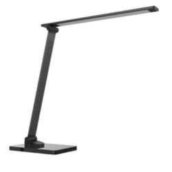 Lampe LED Bureau POPY UNILUX - 4,9w / 408 lumens - Dimmable - Noir //