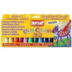 Gouache solide en stick INSTANT Playcolor - 10g (12 coul.) 10731