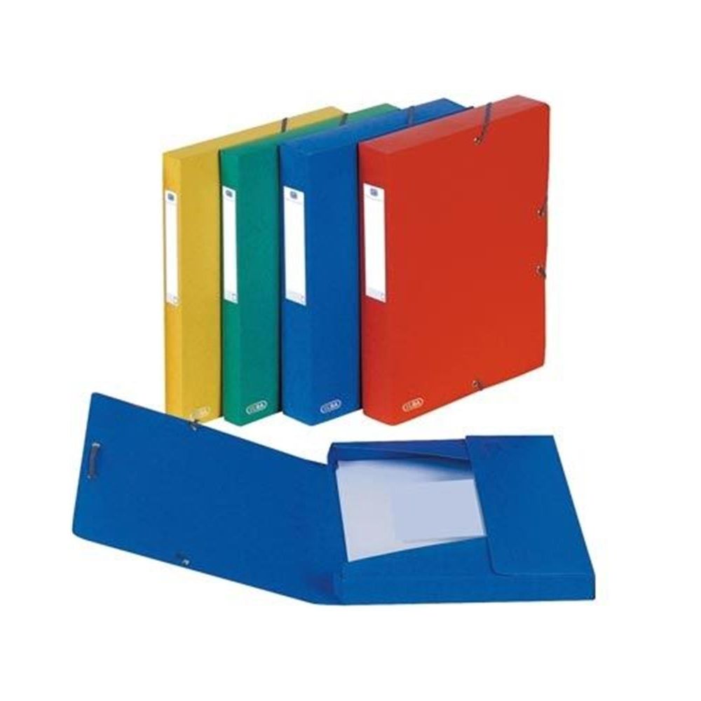 Boite classement Carton - Elast. 24x32cm Dos 50mm ELBA - VERT