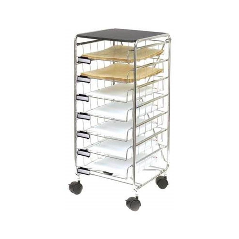 Desserte Courrier ALBA Mobile Cordless - 7 tiroirs - 4 roulettes