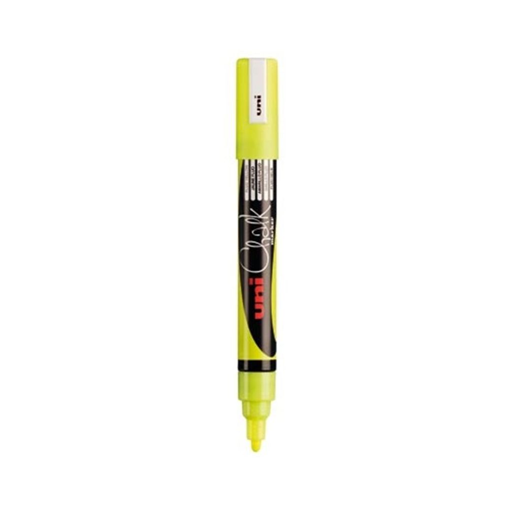 Marqueur Craie UNI-BALL Uni Chalk Marker - Ogive 1.8 à 2.5mm - JAUNE