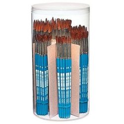 Pinceau Poils de poney 24 x 6 tailles (N°4,6,8,10,12,14) Boîte de 144