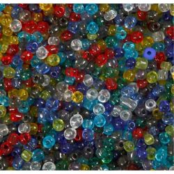 Perles de rocailles Transparentes - Diam : 2,5mm - Bocal de 500 gr