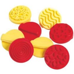 Tampon à doigt Fantaise en caoutchouc - Diam : 3 cm (Lot de 8)