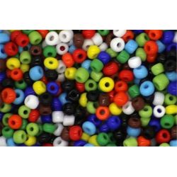 Perles de rocailles opaques - Diam : 5mm - Bocal de 500 gr