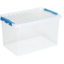 Bac de rangement + couvercle QLINE Transparent   62L