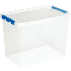 Bac de rangement + couvercle QLINE Transparent   72L