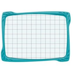 Ardoise blanche MAPED 20x27cm - 1 côté uni 1 côté seyès incassable