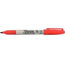 Marqueur perm. SHARPIE - Ogive - Pointe fine - ROUGE