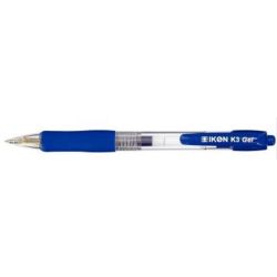 Stylo Gel Rétractable IKON K3 - Pointe 0.7 mm - BLEU - 1er PRIX