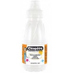 Encre de chine à dessiner CLEOPATRE - BLANC - 500 ml