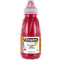 Encre de chine à dessiner CLEOPATRE ROUGE CARMIN - 500 ml