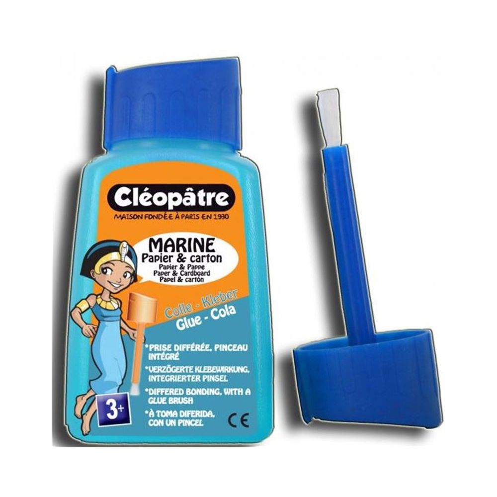 Colle transparente CLEOPATRE classic pinceau - Sans acide- 80g