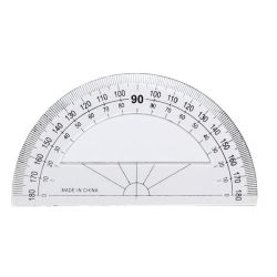 Rapporteur Cristal - 180° - Diamètre de 12cm