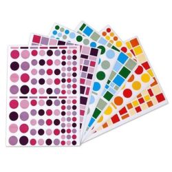 Gommettes GEOMETRIQUES Assorties (Paquet de 6 900 unités)