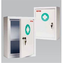 Armoire à Pharmacie RESKAL - 2 étagères - Blanche - 35 x 45 x 13 cm