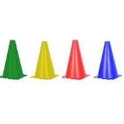 Cônes de marquage flexibles 18cm avec filet (Par 8) Coul assorties