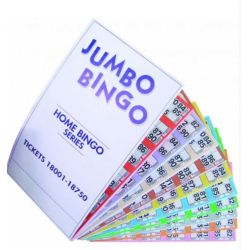 Ticket Souple de 6 Grilles Prédécoupées - Jaune - BINGO - Unité