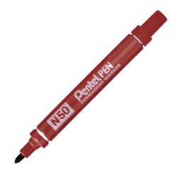 Marqueur perm. PENTEL N50 - Ogive  4.3mm - MARRON