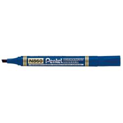 Marqueur perm. PENTEL N860 - Biseau. 2.5 à 7mm - BLEU
