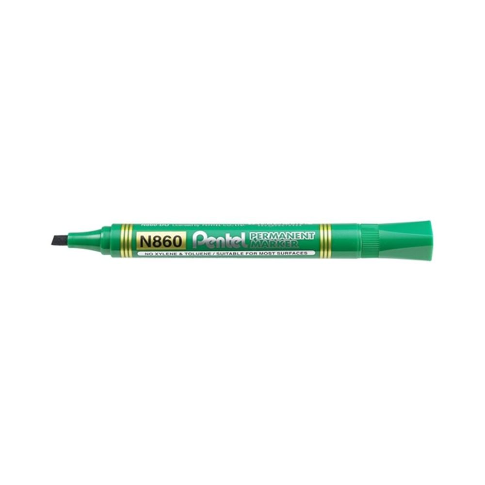 Marqueur perm. PENTEL N860 - Biseau. 2.5 à 7mm - VERT