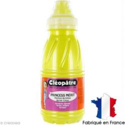 Peinture acryl. brill. 250 ml CLEOPATRE PRINCESS Mérit Nacrée JAUNE