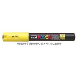 Marqueur gouache POSCA - Ogive 1mm - PC-1MC JAUNE