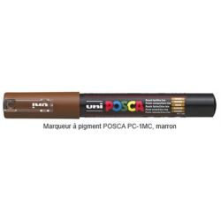 Marqueur gouache POSCA - Ogive 1mm - PC-1MC MARRON