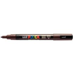Marqueur gouache POSCA - Ogive fine 1.5mm - PC-3M MARRON FONCE