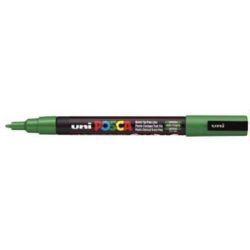 Marqueur gouache POSCA - Ogive fine 1.5mm - PC-3M VERT FONCE