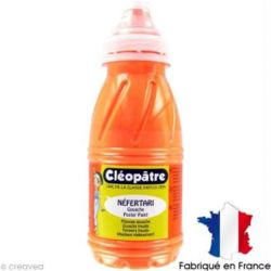 Gouache liquide à effet mat 250 ml CLEOPATRE Fluo ORANGE