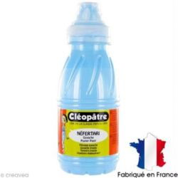 Gouache liquide à effet mat 250 ml CLEOPATRE Pastel AZUR