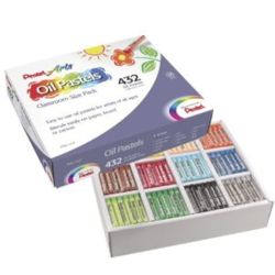 Pastels à l huile scolaire PENTEL - Boîte de 432 (36 x 12 coul)