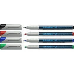 Marqueur effaç. SCHNEIDER Maxx 221 S - Spécial film - Etui 4 coul