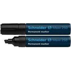 Marqueur perm. (Géant) SCHNEIDER Maxx 250 - Biseau. 2 à 7mm - NOIR