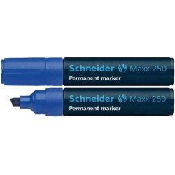Marqueur perm. (Géant) SCHNEIDER Maxx 250 - Biseau. 2 à 7mm - BLEU