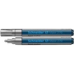 Marqueur gouache SCHNEIDER Maxx 270 - Ogive - 1 à 3mm - ARGENT